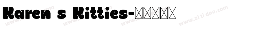 Karen s Kitties字体转换